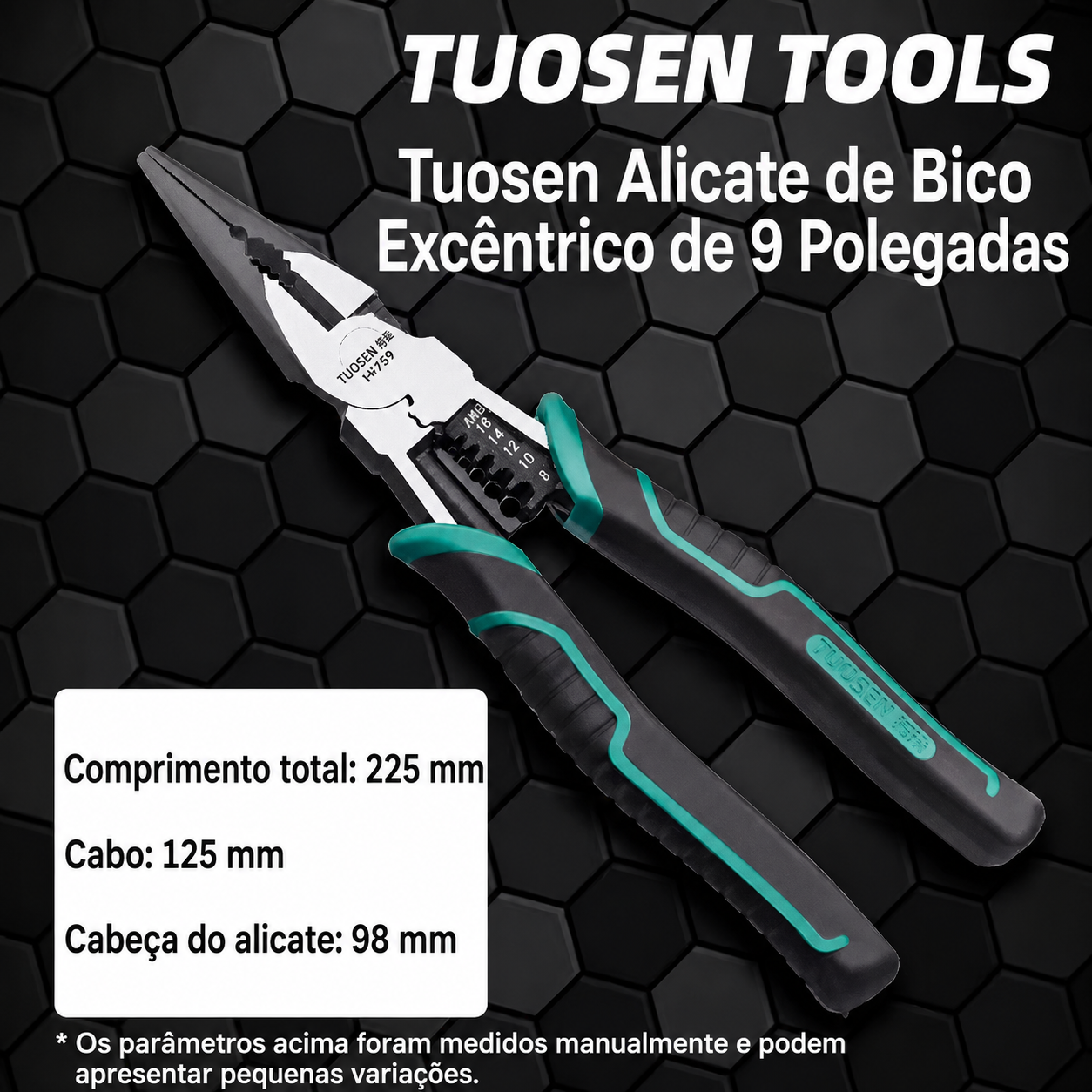 Alicate Profissional para Corte, Bico e Uso Geral – Max Titanium