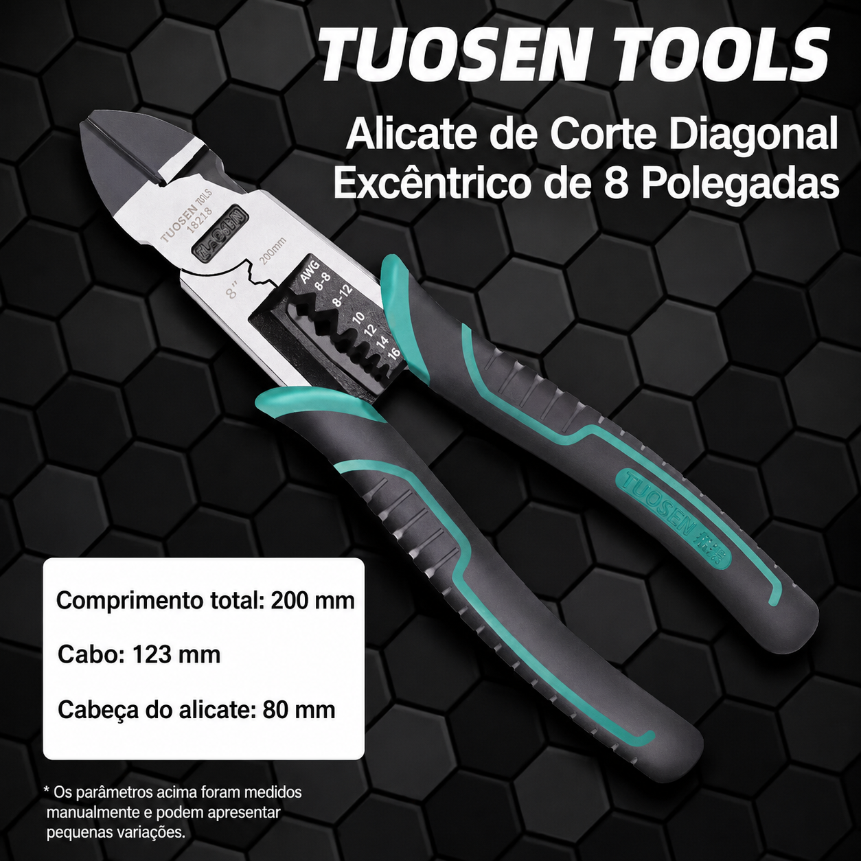 Alicate Profissional para Corte, Bico e Uso Geral – Max Titanium