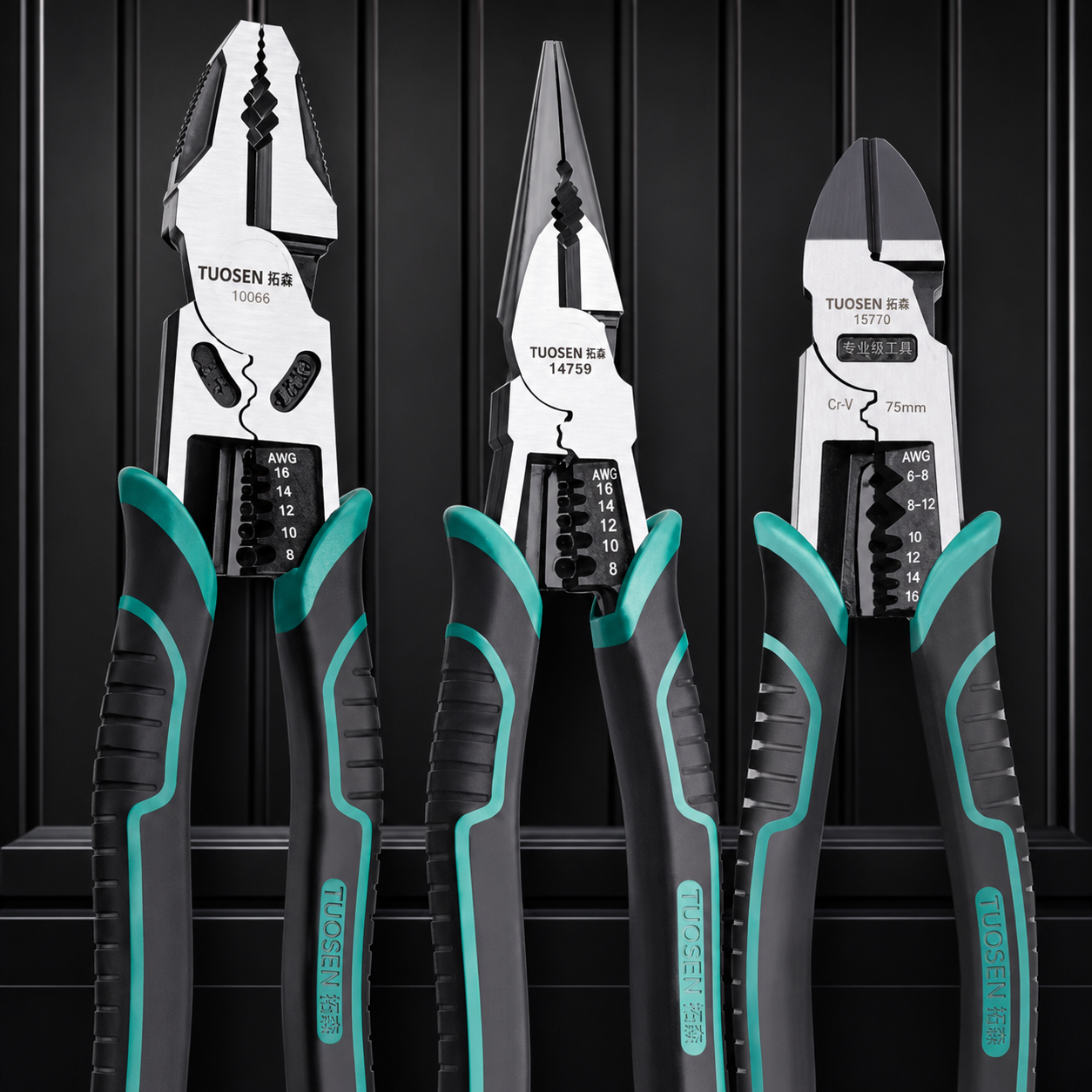 Alicate Profissional para Corte, Bico e Uso Geral – Max Titanium