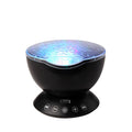 Abajur Projetor de Ondas do Mar com Caixa de Som e Luz LED