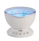 Abajur Projetor de Ondas do Mar com Caixa de Som e Luz LED