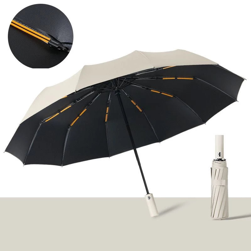 Guarda-Chuva Automático Abre e Fecha Reforçado Anti-Vento com Proteção UV