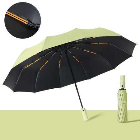 Guarda-Chuva Automático Abre e Fecha Reforçado Anti-Vento com Proteção UV