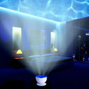 Abajur Projetor de Ondas do Mar com Caixa de Som e Luz LED